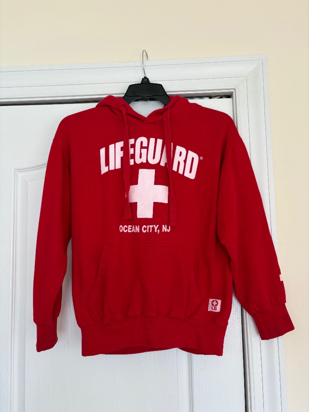 Official LIFEGUARD Hoodie Ocean City Red Medium